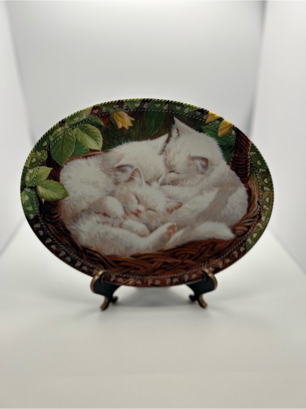 Vintage "Cuddle Buddies" Bradford Porcelain Collector Plate, Persis Weirs #1174A
